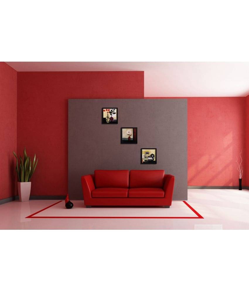     			eCraftIndia Wood Art Prints With Frame 3 Combination