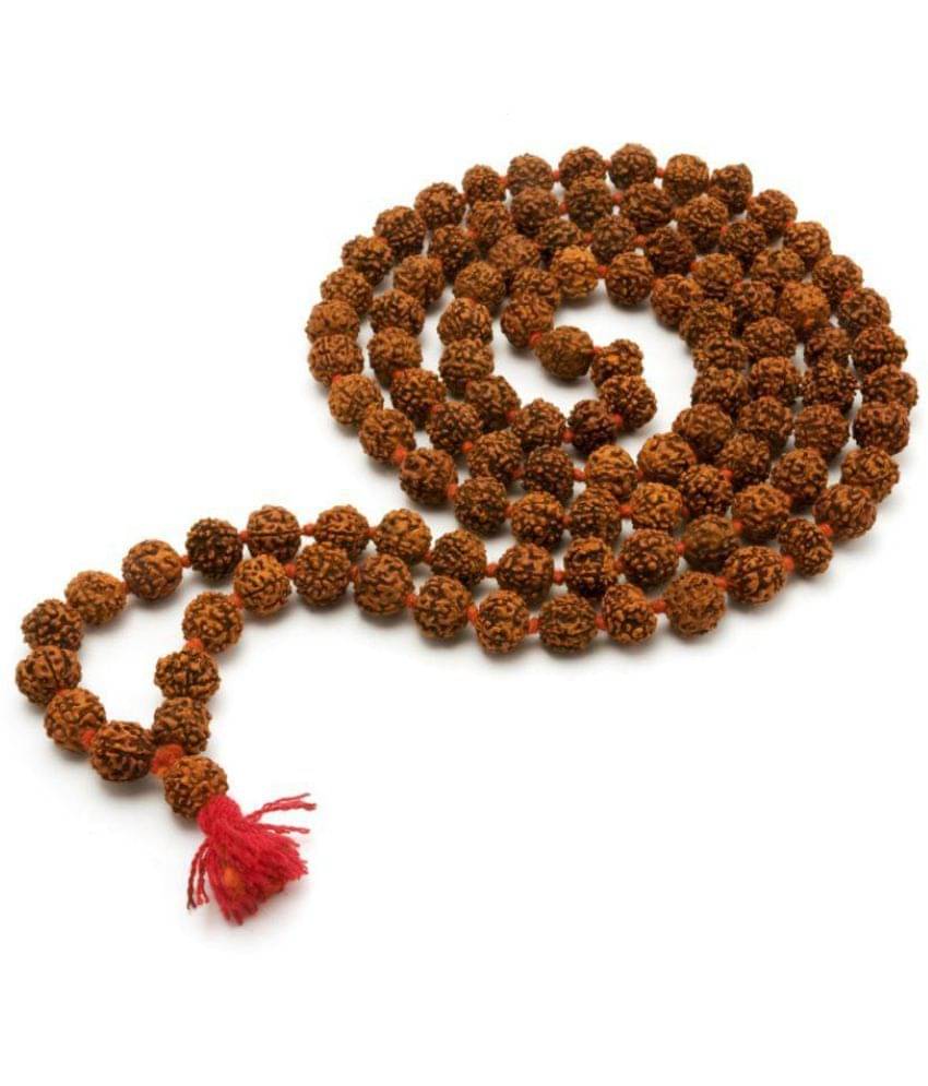     			Indigo Creatives Brown Powerful Small Rudraksha Mala (108 Beads) - Pack of 1