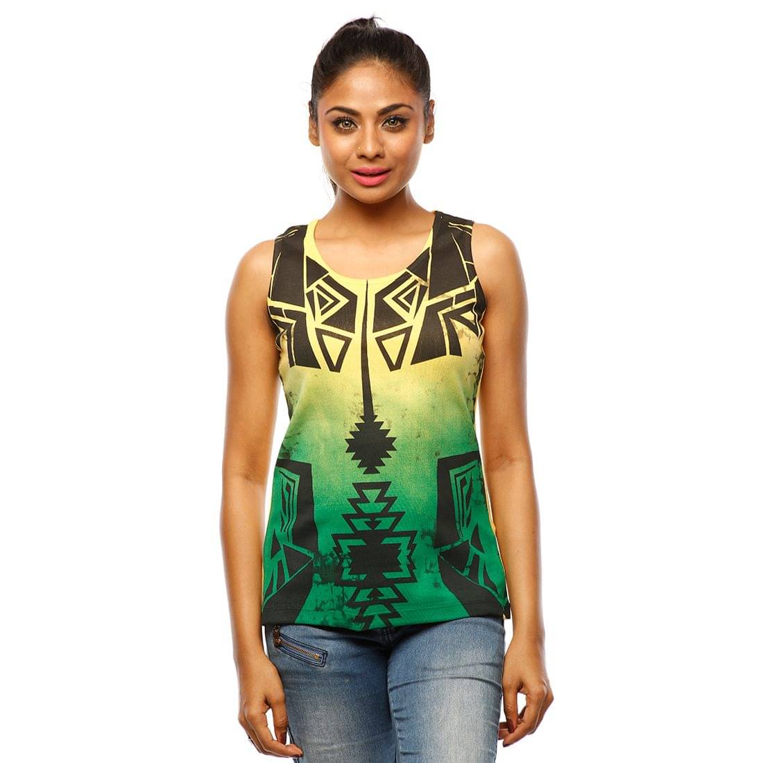Huetrap Women's Cotton Tank Top ( Multicolor )     			Huetrap Women's Cotton Tank Top ( Multicolor )