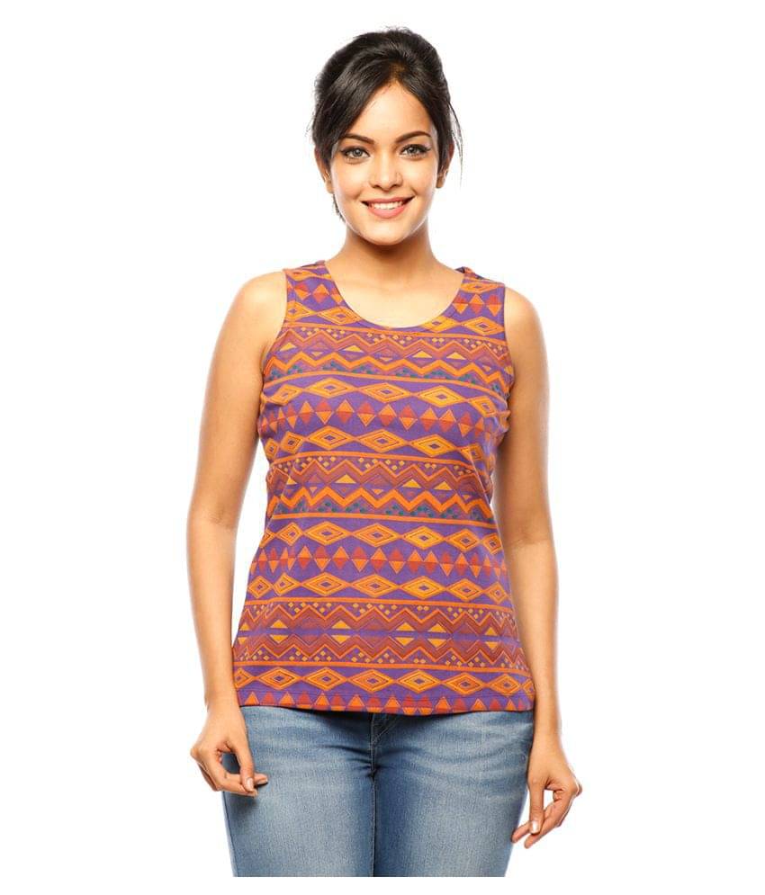     			Huetrap Women's Cotton Tank Top ( Multicolor )