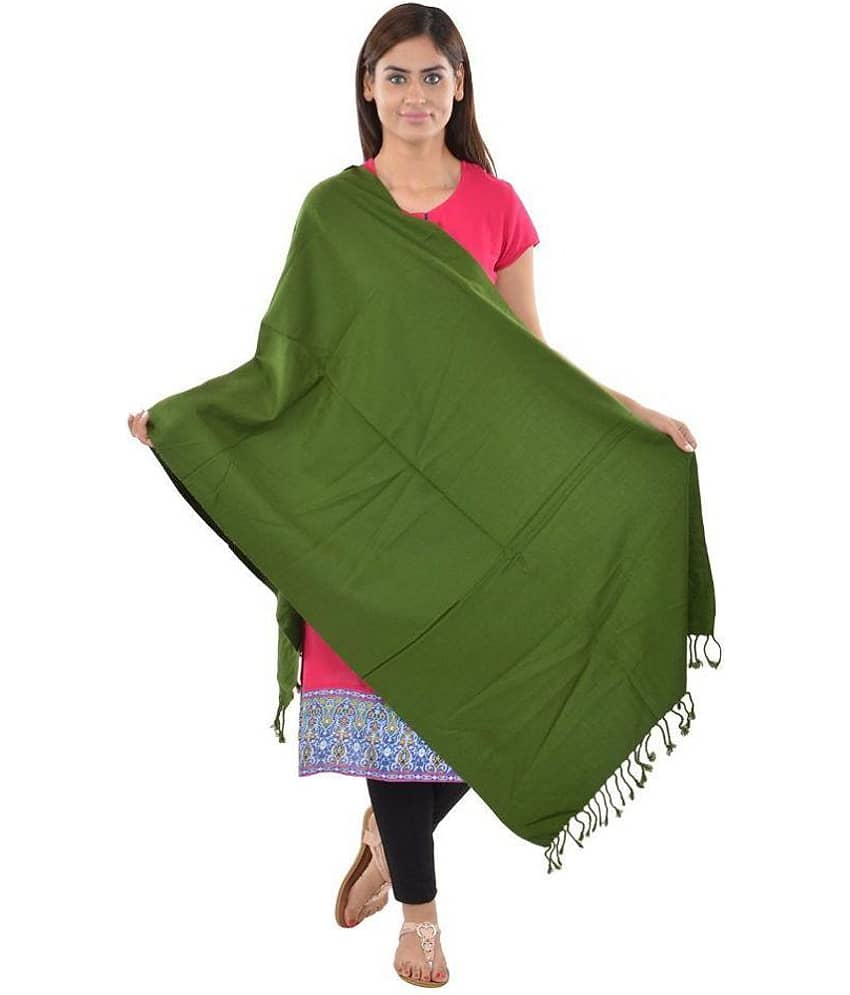 Japroz Green Self Shawl - Dupattas & Shawls | Buy online on ZillyBuy