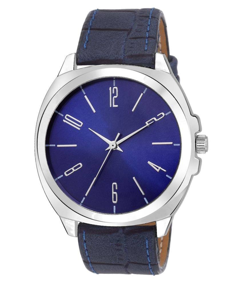     			Laurels Blue Analog Watch