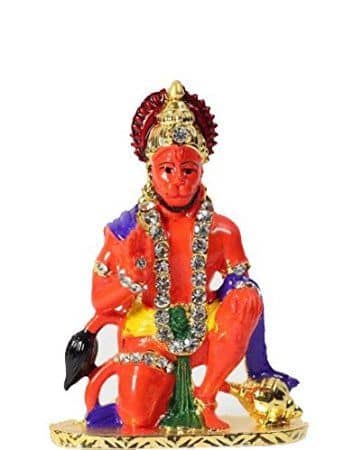 Footjoy DashBoard Lord Hanuman Idols Car & Accessories Multicolour