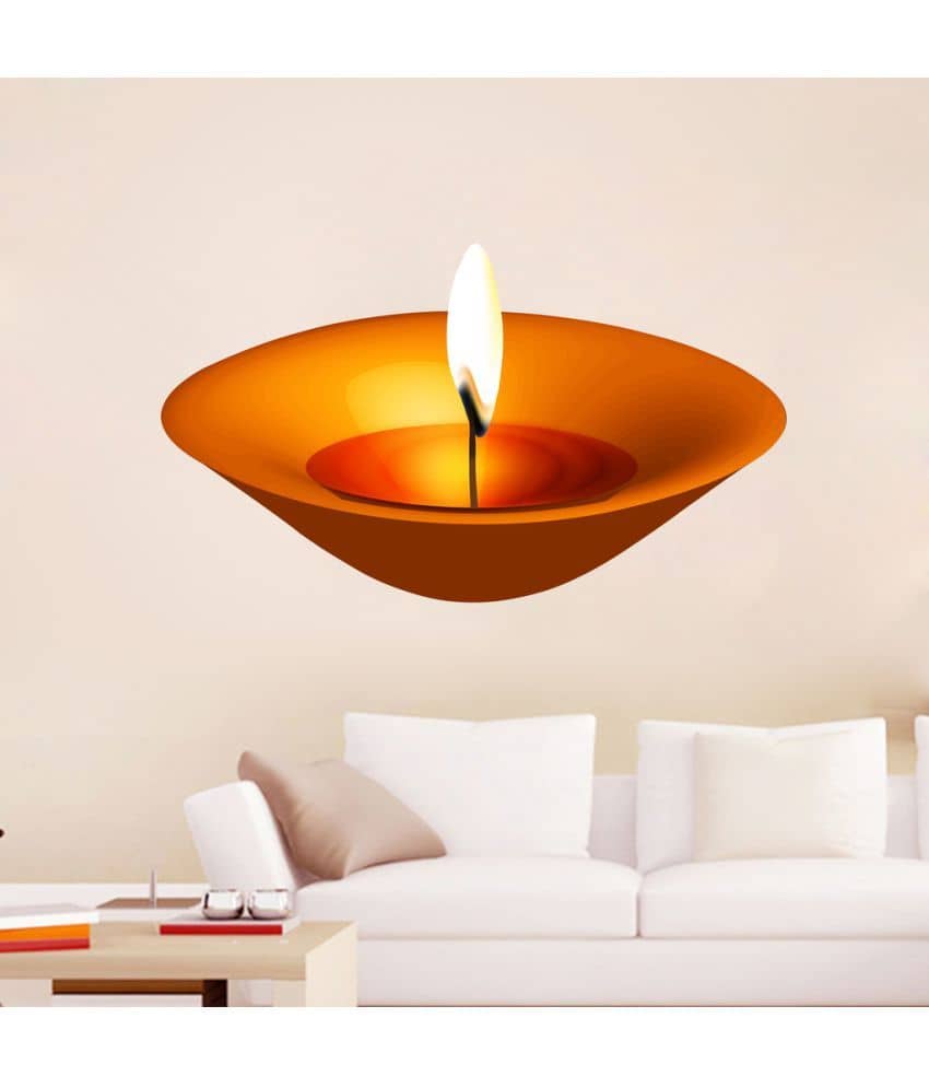 Decor villa Diwali Candle PNG Clipart Picture Vinyl Wall Stickers