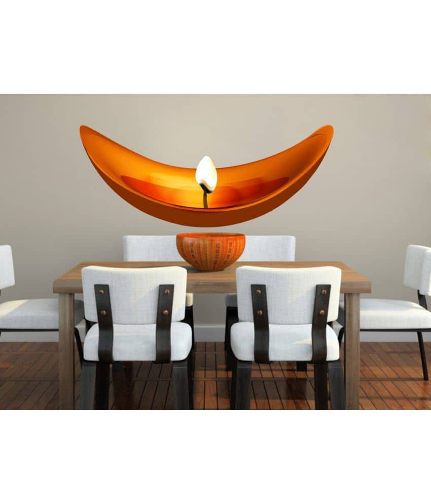 Decor Villa Diya Vinyl Wall Stickers