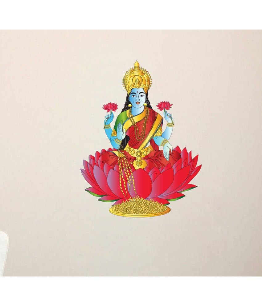 Decor Villa Lord Laxmi Vinyl Wall Stickers