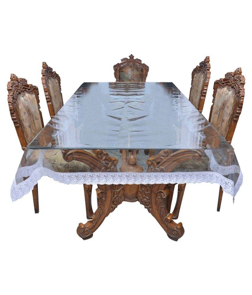 E-retailer White Plain 8 Seater Dinning Table Cover E-retailer White Plain 8 Seater Dinning Table Cover