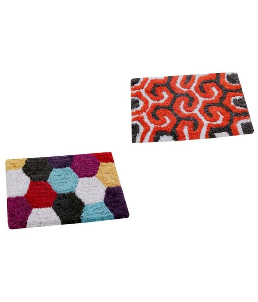     			Aazeem Multi Set of 2 Anti-skid Door Mat