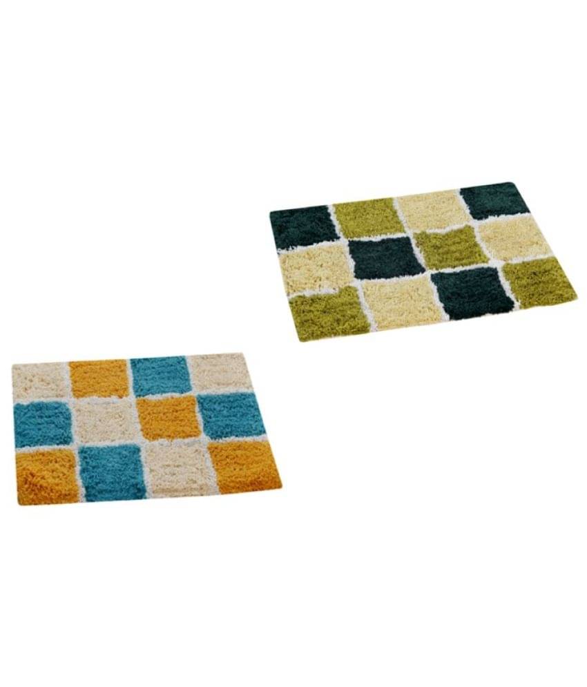     			Aazeem Multi Set of 2 Anti-skid Door Mat
