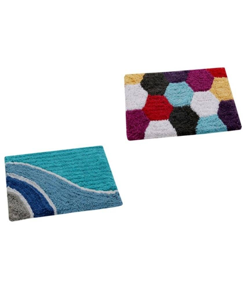     			Aazeem Multi Set of 2 Anti-skid Door Mat