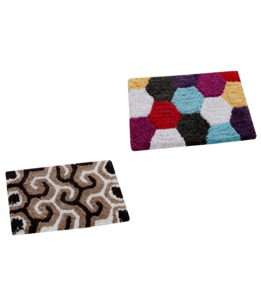     			Aazeem Multi Set of 2 Anti-skid Door Mat