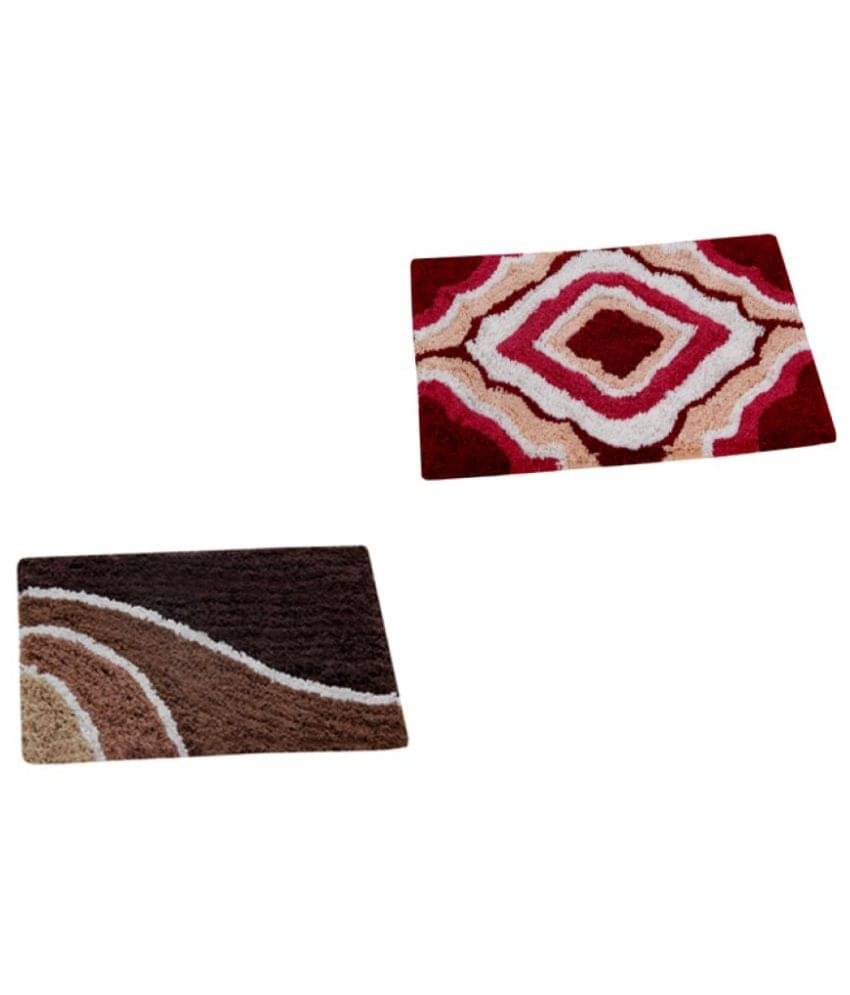     			Aazeem Multi Set of 2 Anti-skid Door Mat