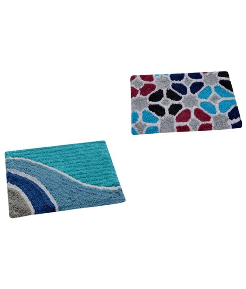     			Aazeem Multi Set of 2 Anti-skid Door Mat