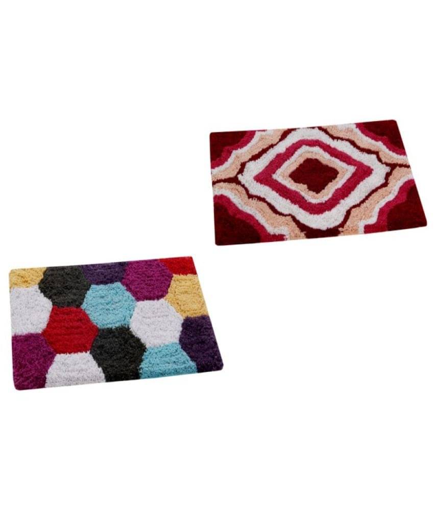     			Aazeem Multi Set of 2 Anti-skid Door Mat