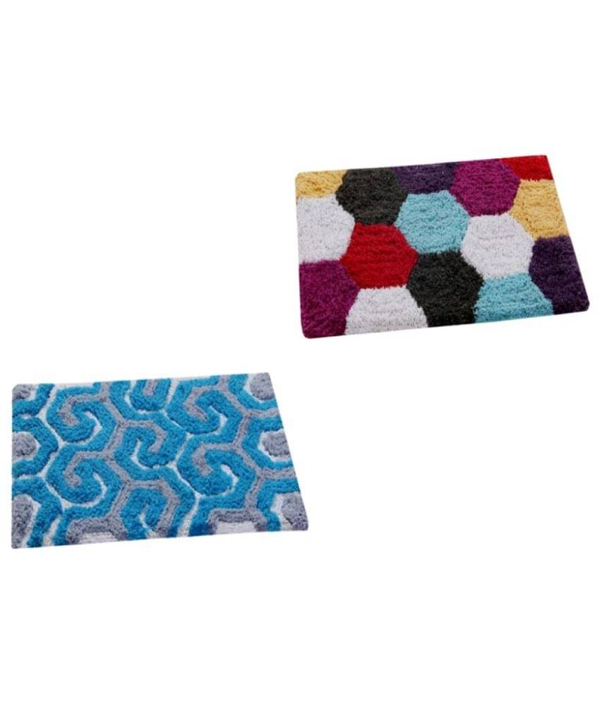     			Aazeem Multi Set of 2 Anti-skid Door Mat