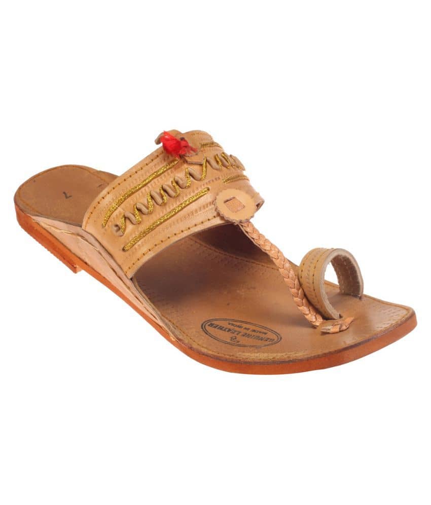 Kolapuri Centre Tan Kolhapuri Chappal