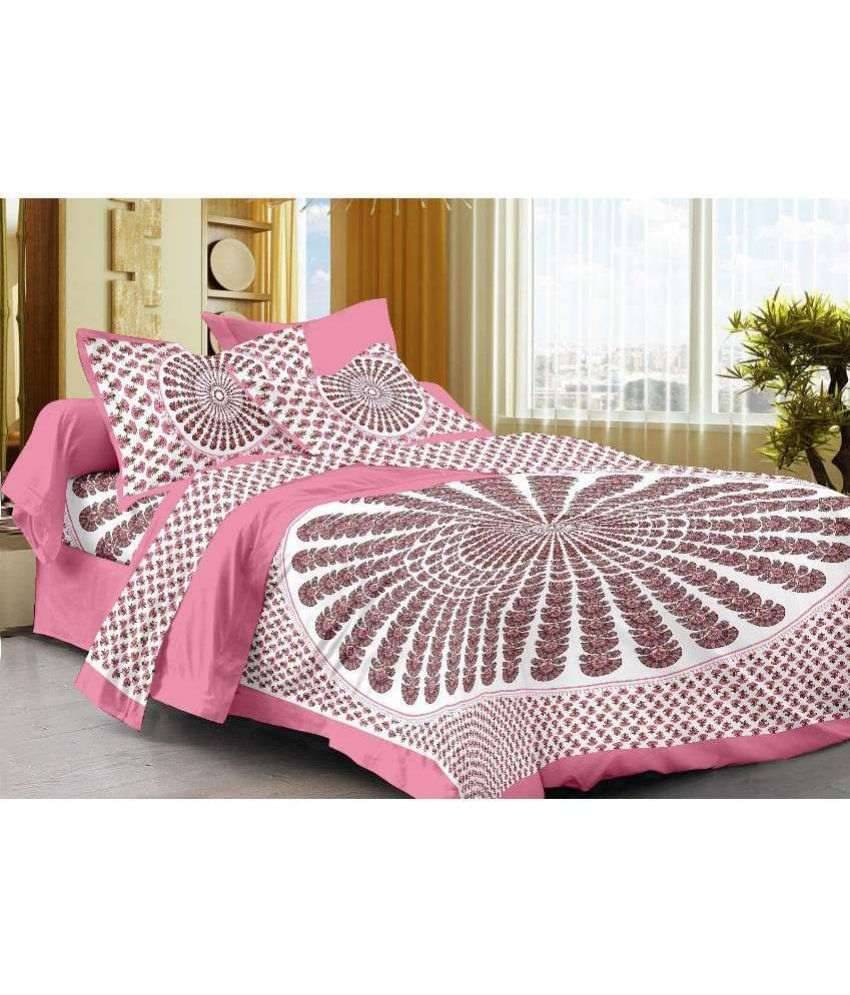     			Uniqchoice Cotton Double Bedsheet ( Multi )