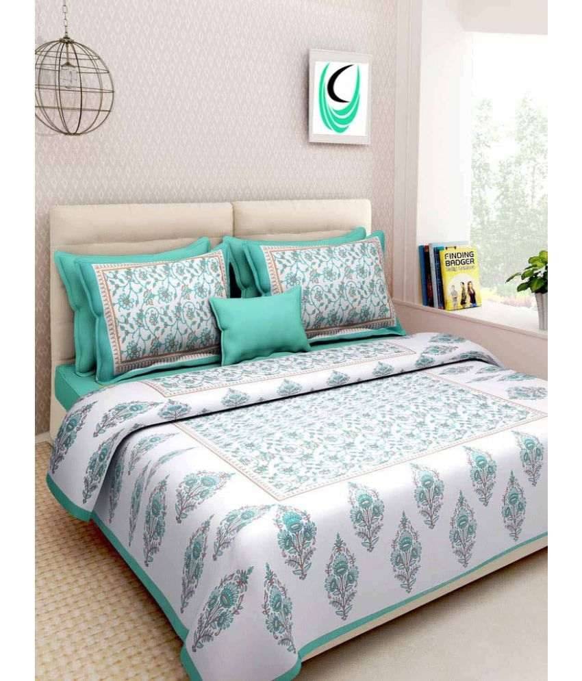     			Uniqchoice Cotton Double Bedsheet ( White )