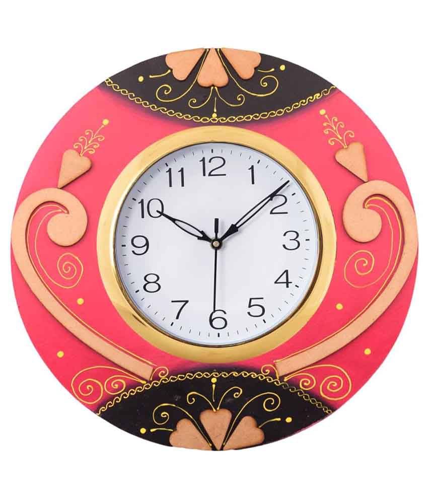     			eCraftIndia Circular Analog Wall Clock -
