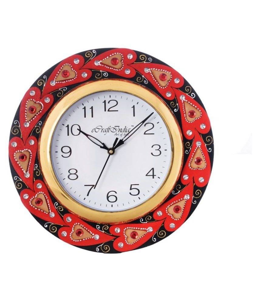     			eCraftIndia Circular Analog Wall Clock -