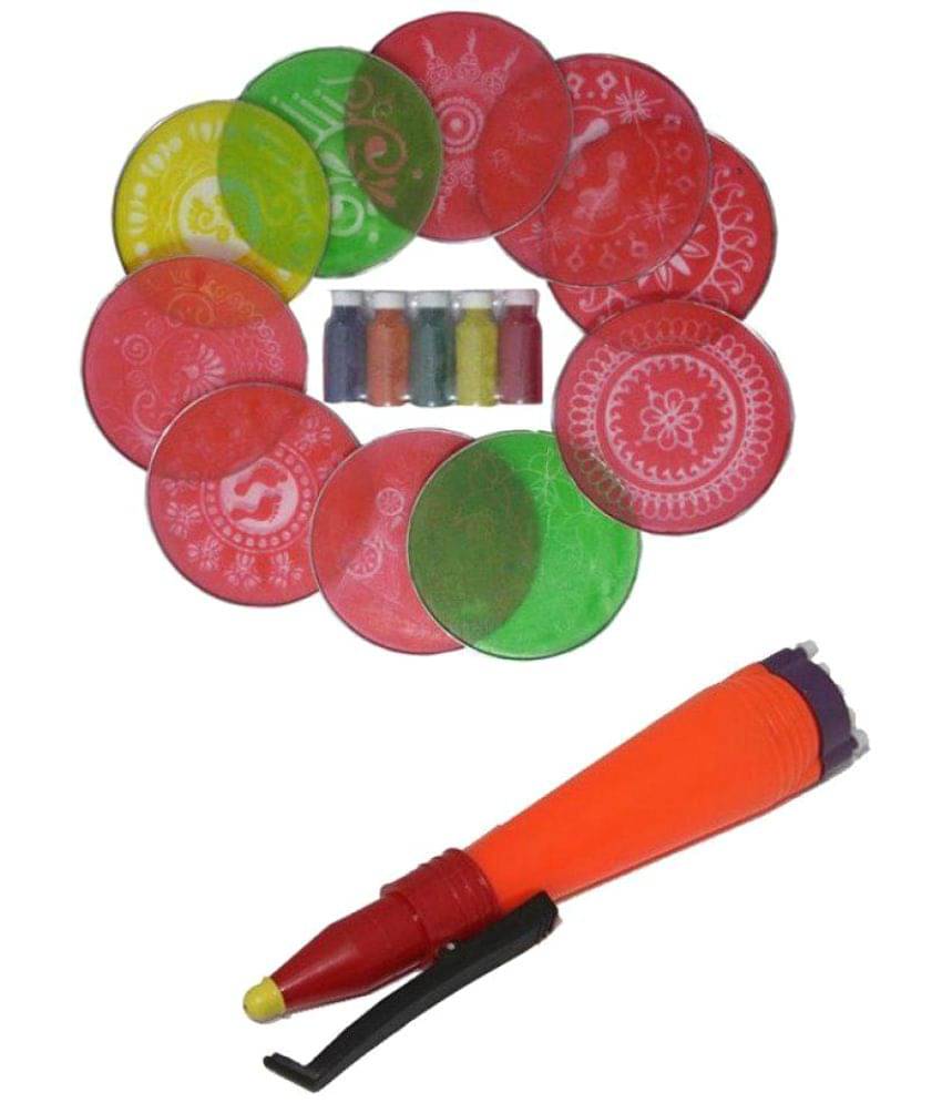 Vardhman Multicolour Powder Rangoli - Pack of 16 Vardhman Multicolour Powder Rangoli - Pack of 16