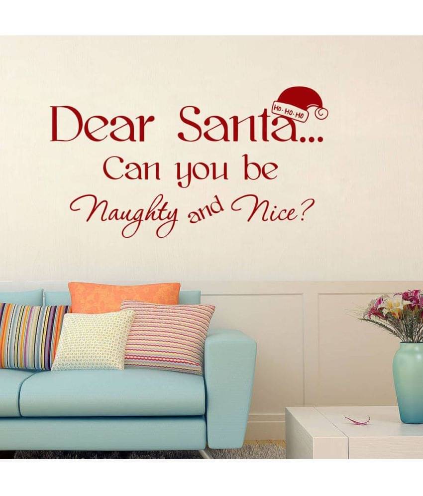     			Decor Villa Dear Santa Vinyl Wall Stickers