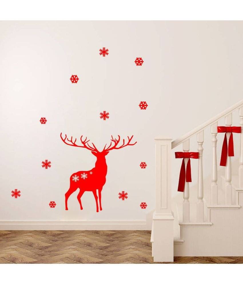     			Decor Villa Reindeer Christmas Vinyl Wall Stickers