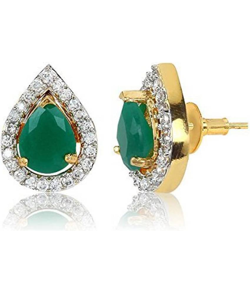 YouBella Interchangeable Alloy Stones CZ Studded Traditional Earrings for Women