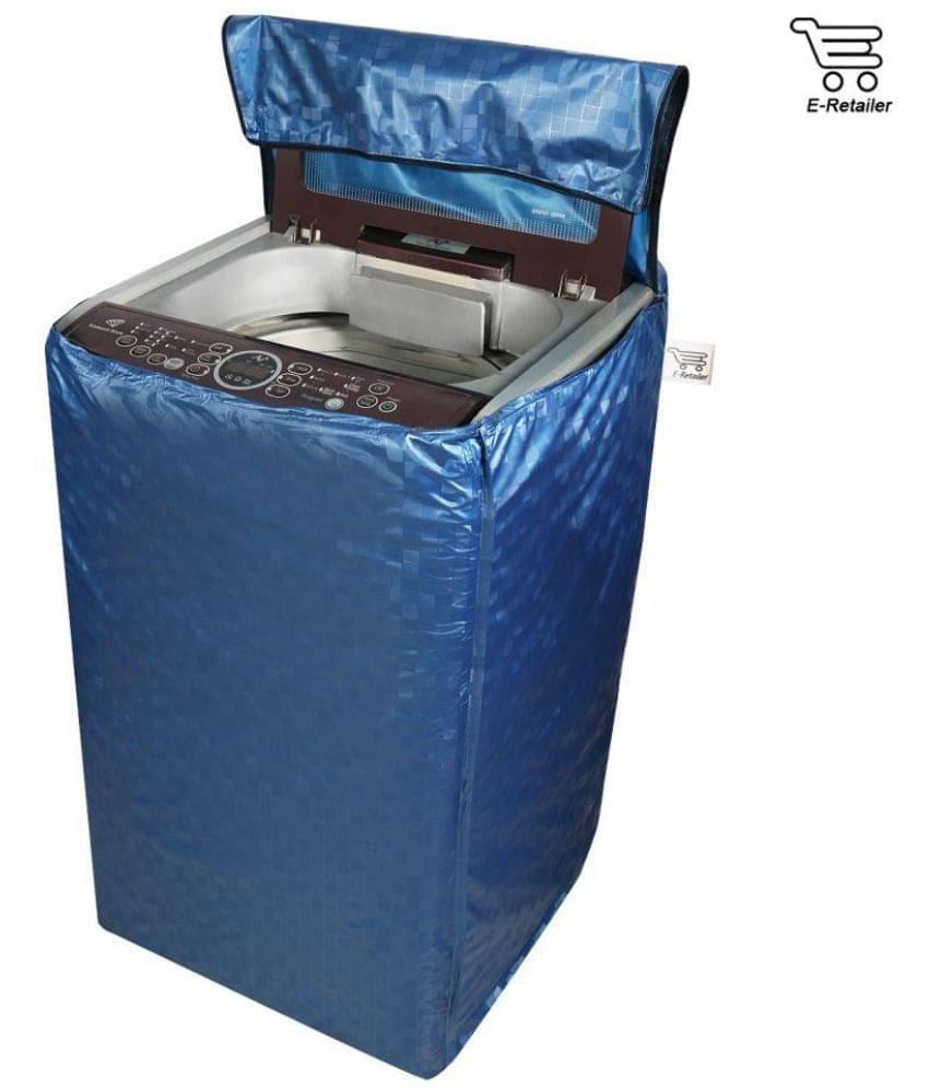 E-Retailer Single PVC Blue Colour Square Design Top Load 5 kg To 8 Kg Washing Machine Covers E-Retailer Single PVC Blue Colour Square Design Top Load 5 kg To 8 Kg Washing Machine Covers