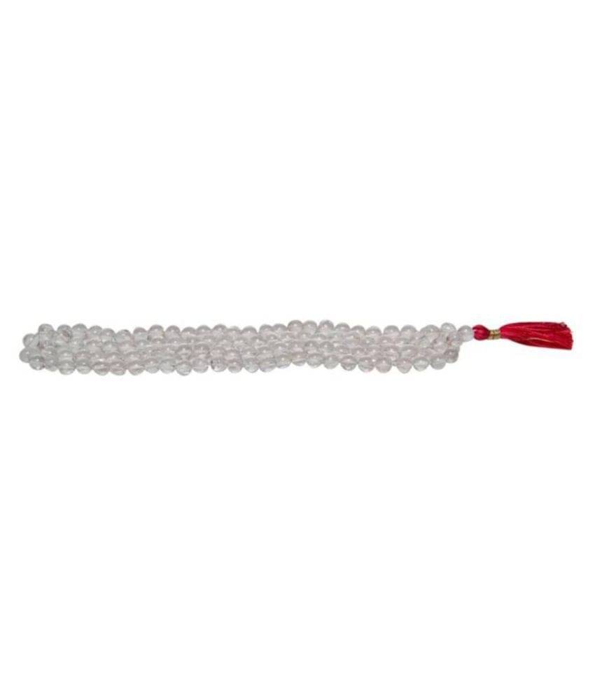     			Moksha White Pure Crystal Mala