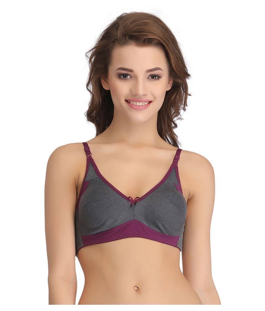 Clovia Poly Cotton T-Shirt/ Seamless Bra     			Clovia Poly Cotton T-Shirt/ Seamless Bra