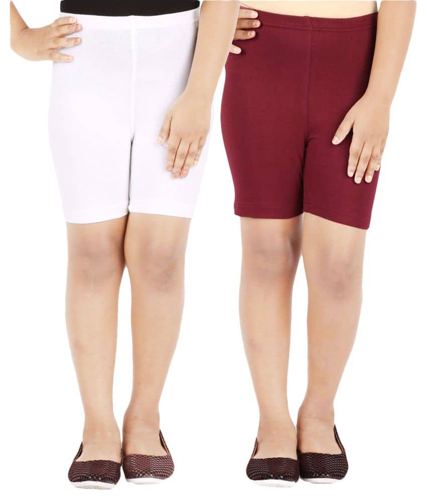 LULA Girls Cotton Blend Cycling Shorts ( Multicolor ) - Shorts | Buy online on ZillyBuy