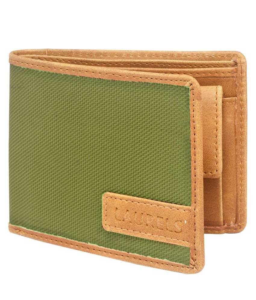     			Laurels Green Casual Regular Wallet