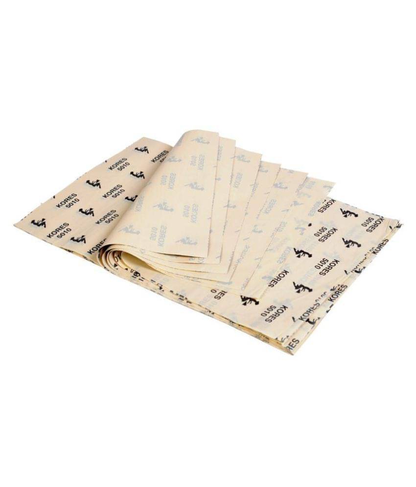     			50 Kores Transfer Tracing Carbon Copy Paper for Canvas, Paper, Wood, DIY Woodworking, Hand Painting (210 mm x 330 mm) Color – White