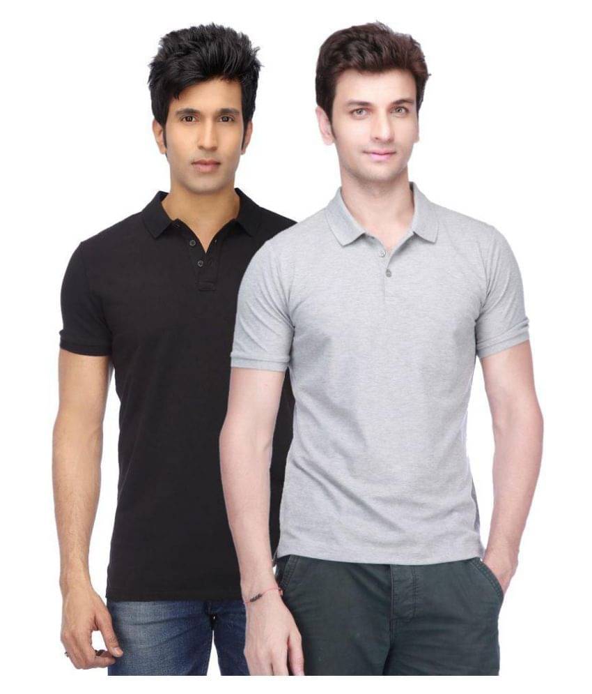 Concepts Multicolor Slim Fit Polo T Shirt Pack of 2 Concepts Multicolor Slim Fit Polo T Shirt Pack of 2
