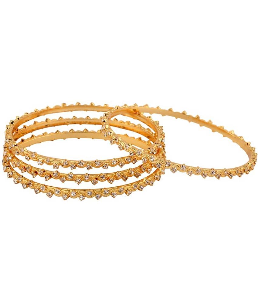 The Jewelbox Golden Bangle Set - Bangles & Bracelets | Buy online on ZillyBuy