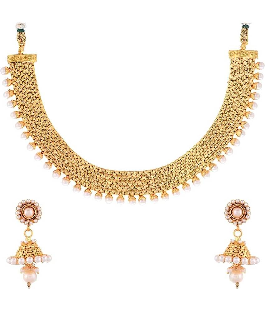 YOUBELLA Multi Color Alloy Necklace Set ( Pack of 1 )