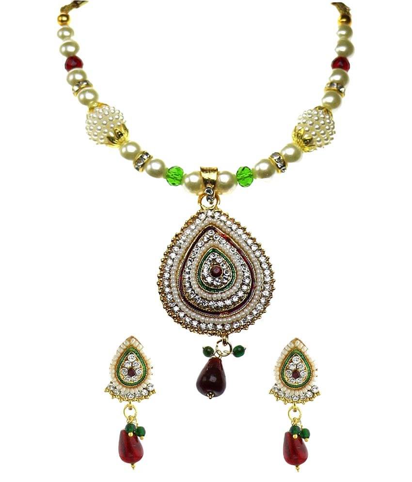     			YouBella Multicolor Necklace Set