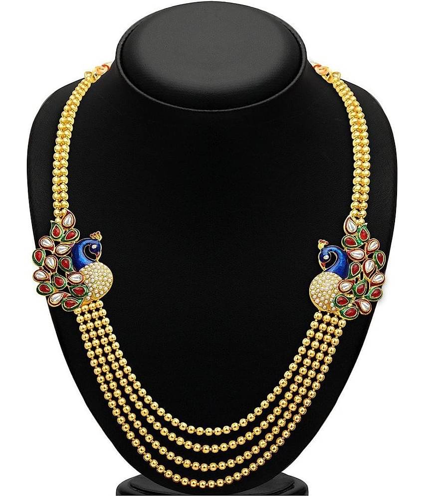 YOUBELLA Multi Color Alloy Necklace Set ( Pack of 1 )