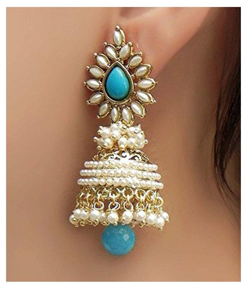     			YOUBELLA Multi Color Jhumki Earrings ( Pack of 1 )
