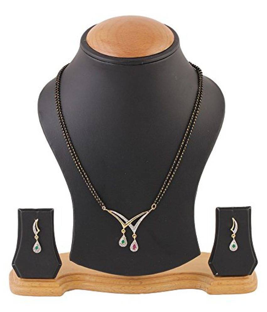     			YouBella Multicolour Alloy Mangalsutra Set