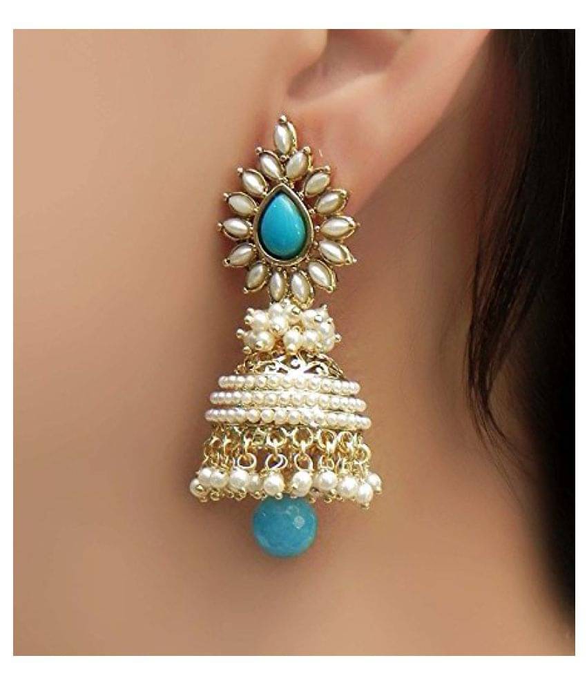     			YOUBELLA Multi Color Jhumki Earrings ( Pack of 1 )