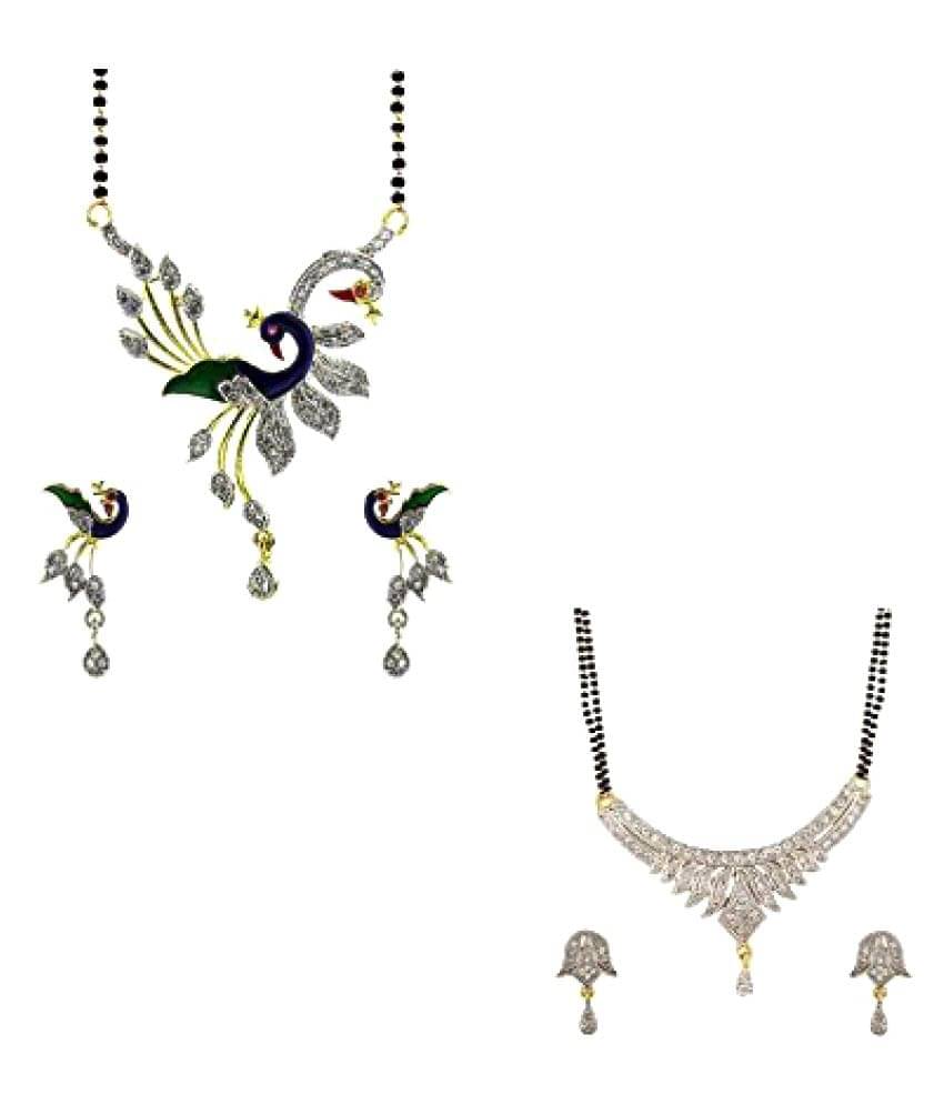     			YouBella Multicolour Mangalsutra Set Combo