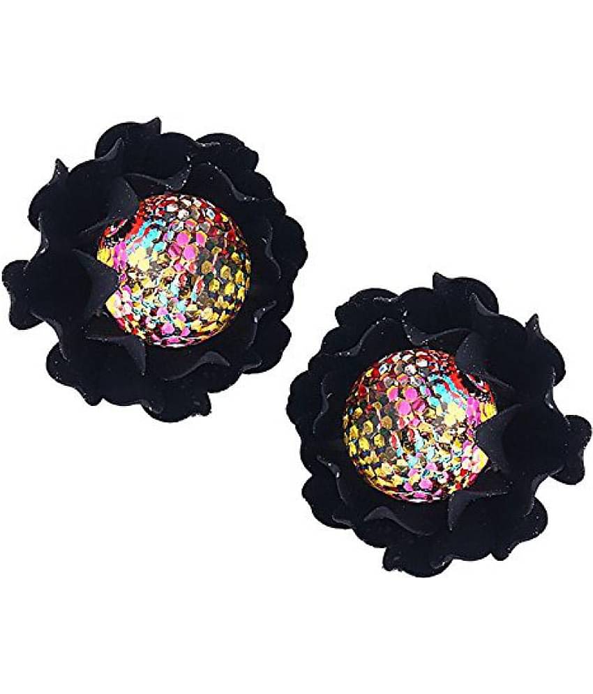 YOUBELLA Multi Color Stud Earrings ( Pack of 1 )