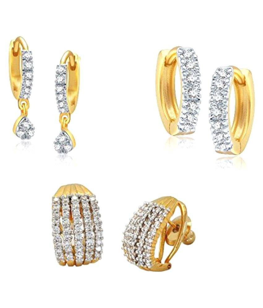     			YOUBELLA Golden Huggies Earrings ( Pack of 1 )
