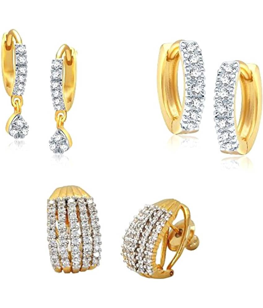 YOUBELLA Golden Huggies Earrings ( Pack of 1 ) - Earrings | Buy online on ZillyBuy