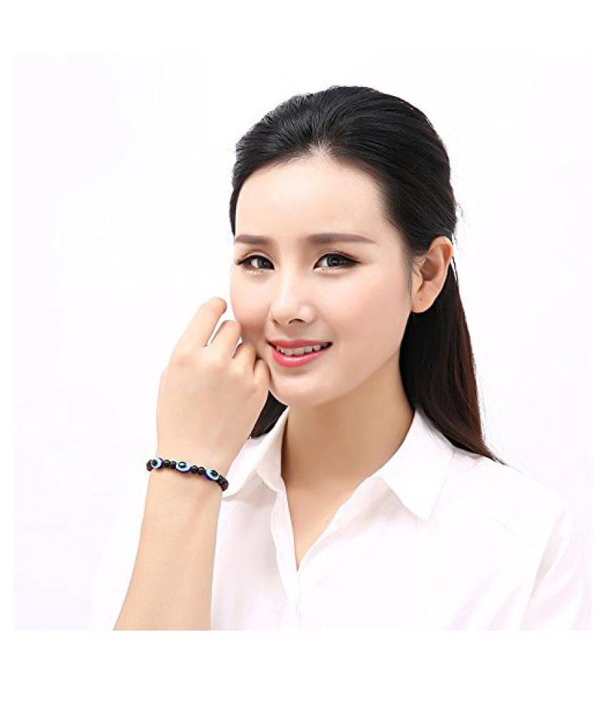 YOUBELLA Black Bracelet ( Pack of 1 ) YOUBELLA Black Bracelet ( Pack of 1 )