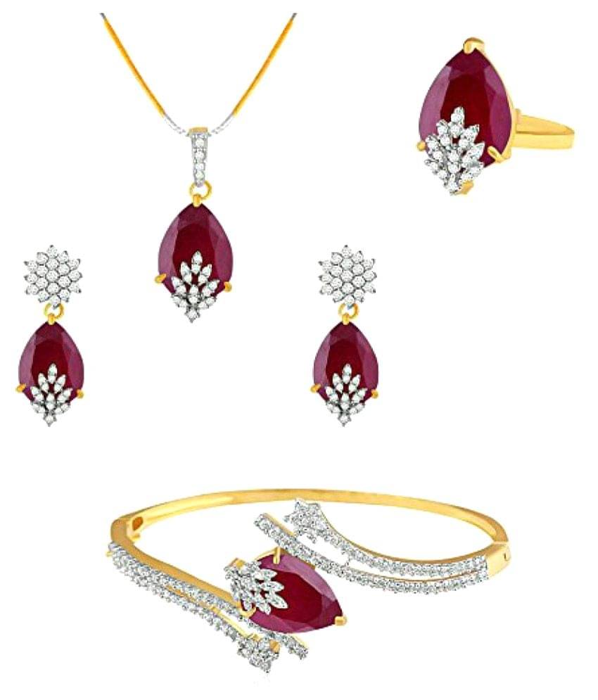 YouBella Multicolour Bracelet with Pendant Set & Ring YouBella Multicolour Bracelet with Pendant Set & Ring