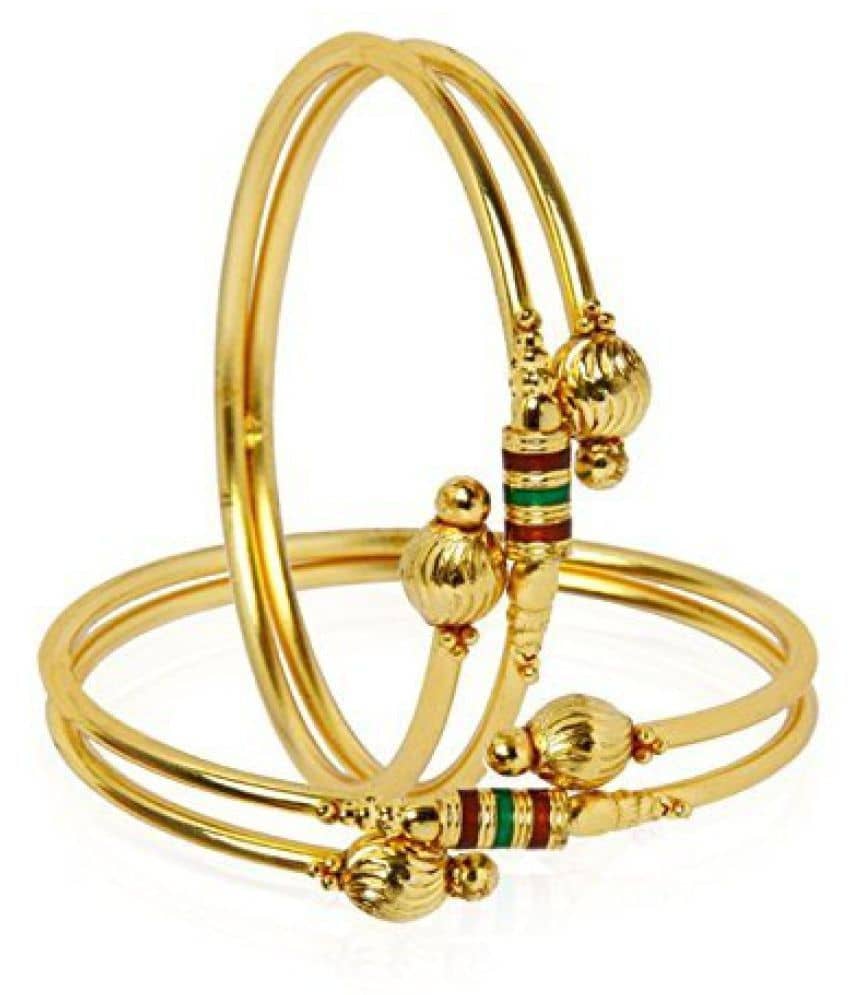 YouBella Gold Plated Bangle Set - Bangles & Bracelets | Buy online on ZillyBuy