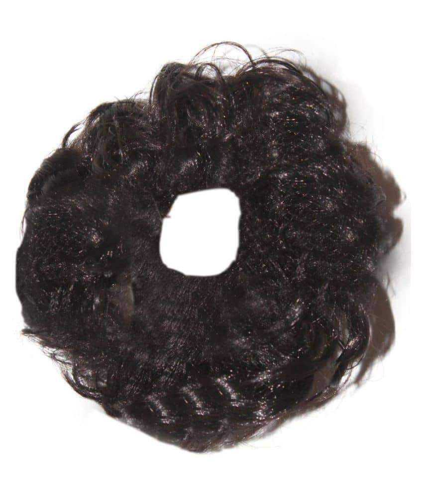 RITZKART NATURAL BLACK Women Curly Hair Bride rubber bun free size - Jewellery Sets | Buy online on ZillyBuy